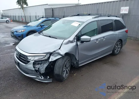 2021 Honda Odyssey Touring from USA, damaged, VIN 5FNRL6H84MB039466
